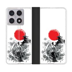 Housse cuir portefeuille Pour Xiaomi 15T Voyage Japon Femme