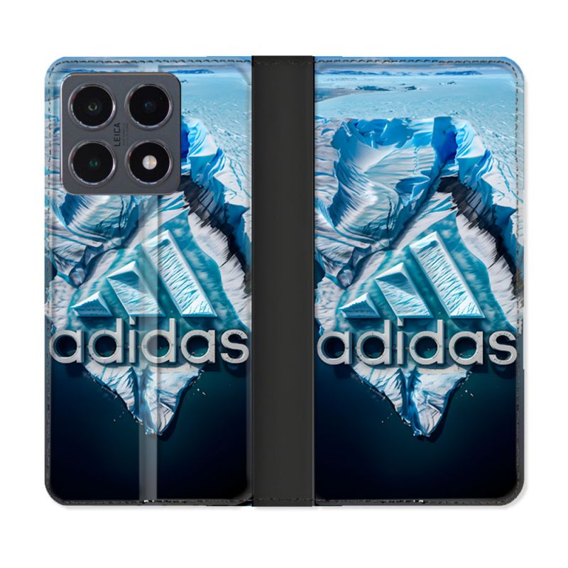 Housse cuir portefeuille Pour Xiaomi 15T Pro Adidas Iceberg