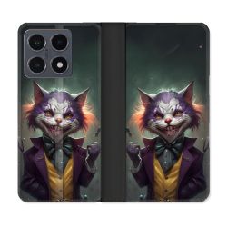 Housse cuir portefeuille Pour Xiaomi 15T Pro Animal Chat Joker