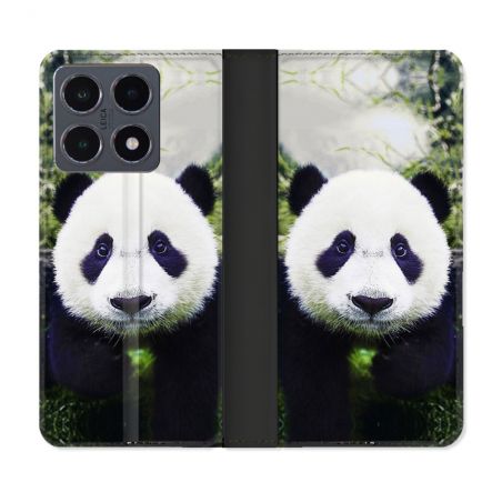 Housse cuir portefeuille Pour Xiaomi 15T Pro Animal Panda Color