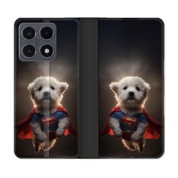 Housse cuir portefeuille Pour Xiaomi 15T Pro Animal Super Chien