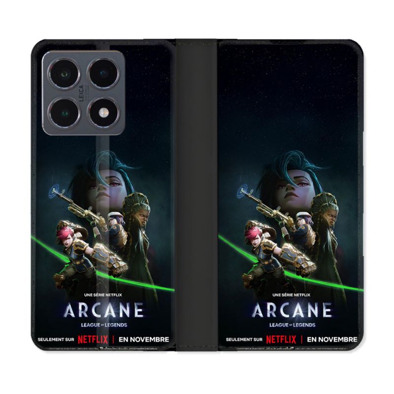 Housse cuir portefeuille Pour Xiaomi 15T Pro Arcane Affiche