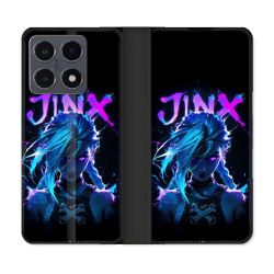 Housse cuir portefeuille Pour Xiaomi 15T Pro Arcane Jinx Night