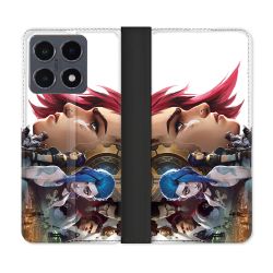 Housse cuir portefeuille Pour Xiaomi 15T Pro Arcane Jinx Sœur