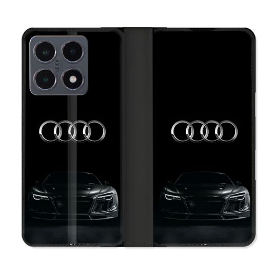 Housse cuir portefeuille Pour Xiaomi 15T Pro Audi