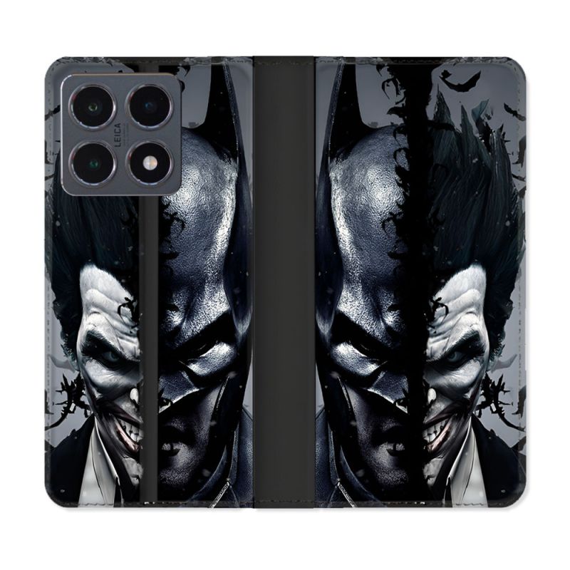 Housse cuir portefeuille Pour Xiaomi 15T Pro Batman Joker