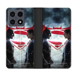 Housse cuir portefeuille Pour Xiaomi 15T Pro Batman VS Superman