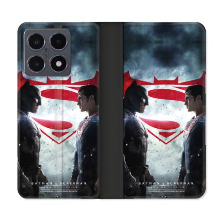 Housse cuir portefeuille Pour Xiaomi 15T Pro Batman VS Superman
