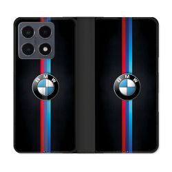 Housse cuir portefeuille Pour Xiaomi 15T Pro BMW Logo