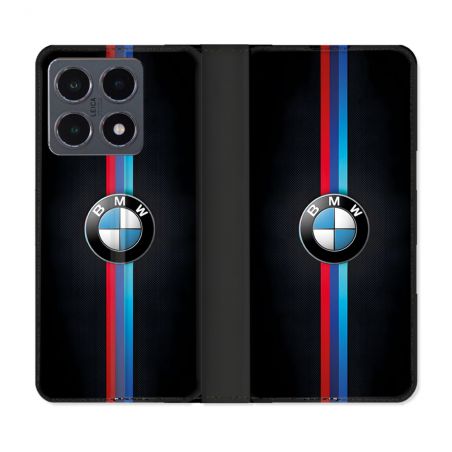 Housse cuir portefeuille Pour Xiaomi 15T Pro BMW Logo
