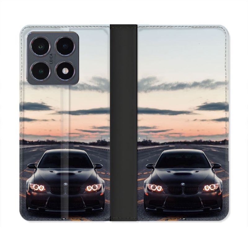 Housse cuir portefeuille Pour Xiaomi 15T Pro BMW Serie