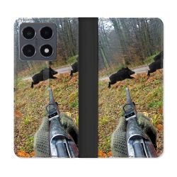 Housse cuir portefeuille Pour Xiaomi 15T Pro Chasse Vision Tir