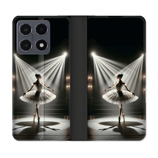 Housse cuir portefeuille Pour Xiaomi 15T Pro Danseuse Lumière