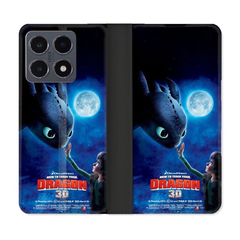 Housse cuir portefeuille Pour Xiaomi 15T Pro Dragons Affiche