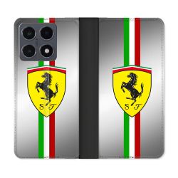 Housse cuir portefeuille Pour Xiaomi 15T Pro Ferrari Ligne