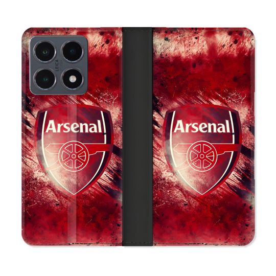Housse cuir portefeuille Pour Xiaomi 15T Pro Foot Arsenal