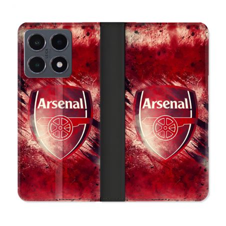 Housse cuir portefeuille Pour Xiaomi 15T Pro Foot Arsenal