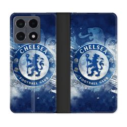 Housse cuir portefeuille Pour Xiaomi 15T Pro Foot Chelsea
