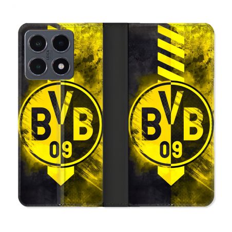 Housse cuir portefeuille Pour Xiaomi 15T Pro Foot Dortmund