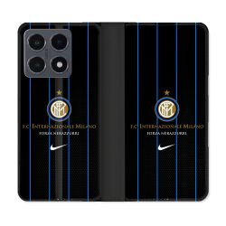 Housse cuir portefeuille Pour Xiaomi 15T Pro Foot Inter Milan