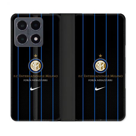 Housse cuir portefeuille Pour Xiaomi 15T Pro Foot Inter Milan