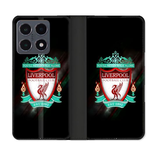Housse cuir portefeuille Pour Xiaomi 15T Pro Foot Liverpool