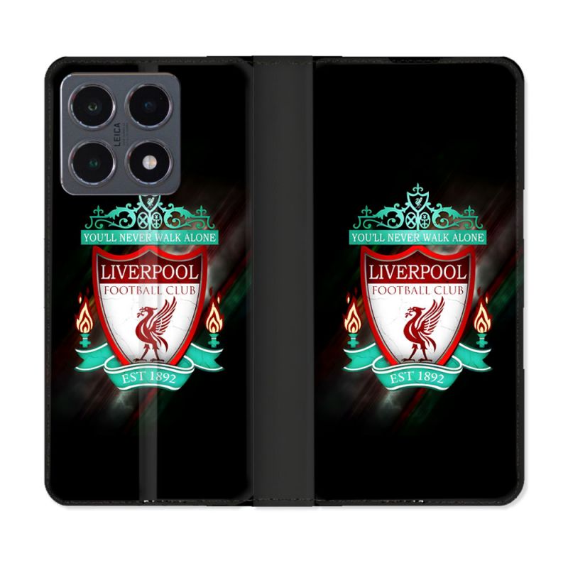 Housse cuir portefeuille Pour Xiaomi 15T Pro Foot Liverpool