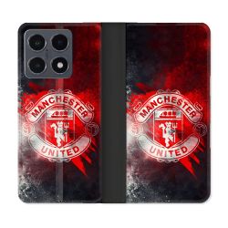 Housse cuir portefeuille Pour Xiaomi 15T Pro Foot Manchester United