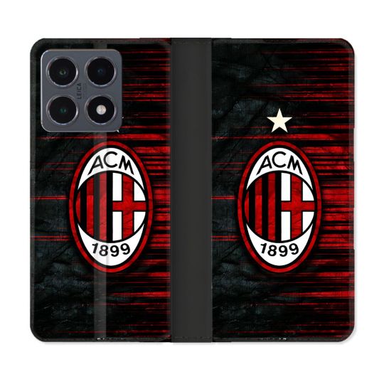 Housse cuir portefeuille Pour Xiaomi 15T Pro Foot Milan AC