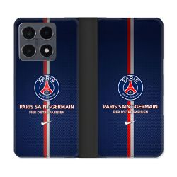 Housse cuir portefeuille Pour Xiaomi 15T Pro Foot PSG Fier