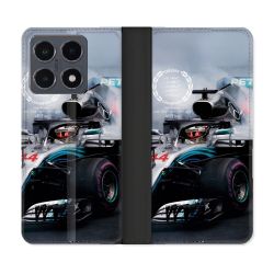 Housse cuir portefeuille Pour Xiaomi 15T Pro Formule 1 F1 Mercedes Petronas