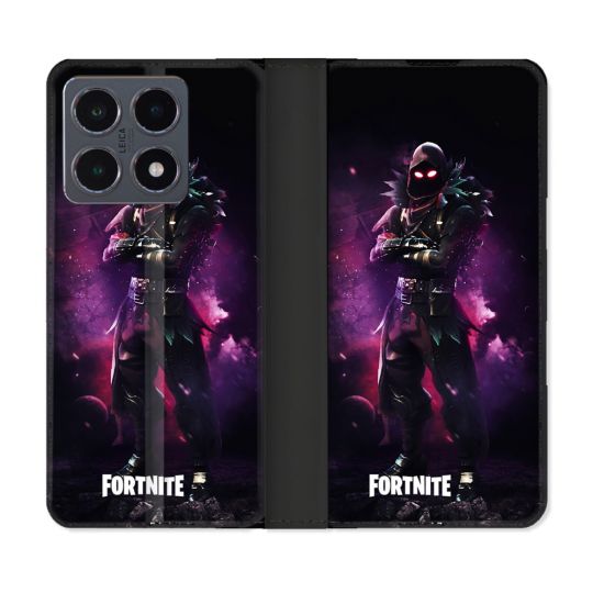 Housse cuir portefeuille Pour Xiaomi 15T Pro Fortnite Raven