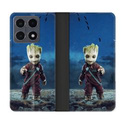 Housse cuir portefeuille Pour Xiaomi 15T Pro Groot Bleu