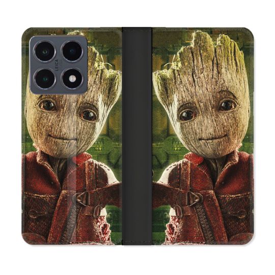 Housse cuir portefeuille Pour Xiaomi 15T Pro Groot Vert