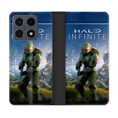 Housse cuir portefeuille Pour Xiaomi 15T Pro Halo