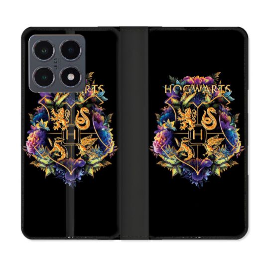 Housse cuir portefeuille Pour Xiaomi 15T Pro Harry Potter Hogwarts