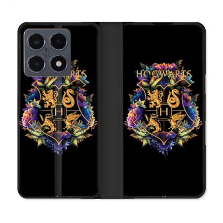 Housse cuir portefeuille Pour Xiaomi 15T Pro Harry Potter Hogwarts
