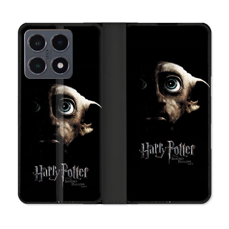 Housse cuir portefeuille Pour Xiaomi 15T Pro Harry Potter Hollows Dobby