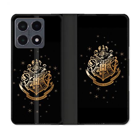 Housse cuir portefeuille Pour Xiaomi 15T Pro Harry Potter Poudlard