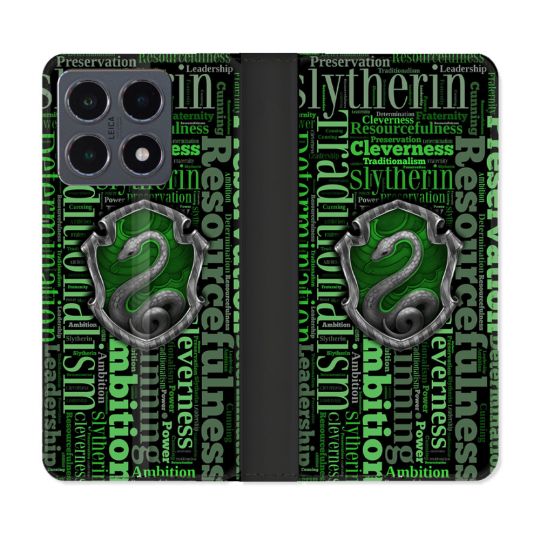 Housse cuir portefeuille Pour Xiaomi 15T Pro Harry Potter Serpentar