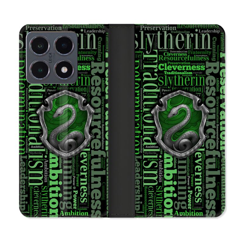 Housse cuir portefeuille Pour Xiaomi 15T Pro Harry Potter Serpentar