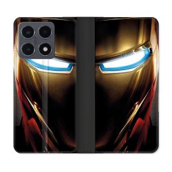 Housse cuir portefeuille Pour Xiaomi 15T Pro Iron Man Casque