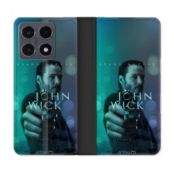 Housse cuir portefeuille Pour Xiaomi 15T Pro John Wick