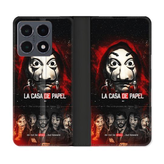 Housse cuir portefeuille Pour Xiaomi 15T Pro La Casa De Papel
