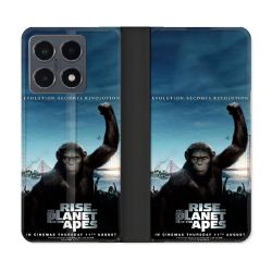 Housse cuir portefeuille Pour Xiaomi 15T Pro La Planete Des Singes