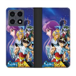 Housse cuir portefeuille Pour Xiaomi 15T Pro Les Chevaliers Du Zodiaque