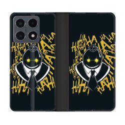 Housse cuir portefeuille Pour Xiaomi 15T Pro Manga Assassination Classroom Kuro Noir