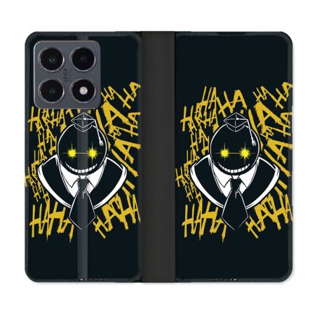 Housse cuir portefeuille Pour Xiaomi 15T Pro Manga Assassination Classroom Kuro Noir