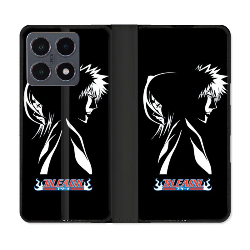 Housse cuir portefeuille Pour Xiaomi 15T Pro Manga Bleach Duo
