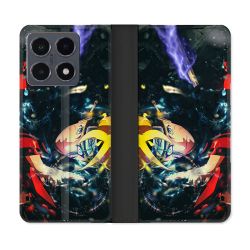 Housse cuir portefeuille Pour Xiaomi 15T Pro Manga Boruto Eclair